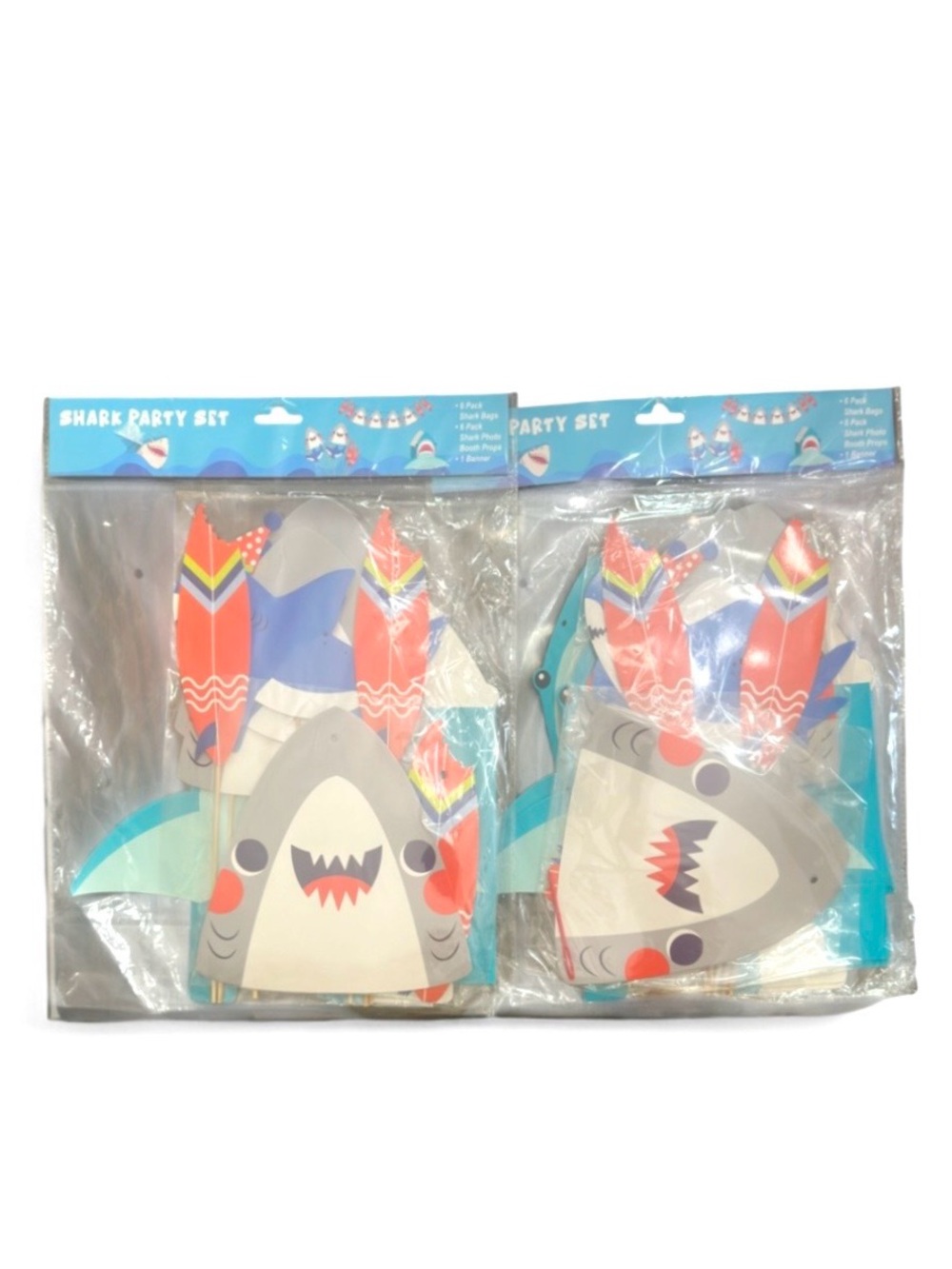 Shark Party Decoration Set (Lot of 2) NWT